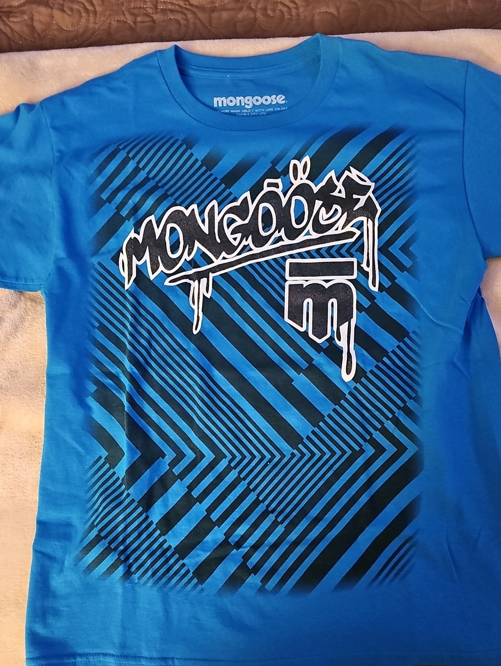 Mongoose Blue Graphic Short Sleeve Tee for Kids